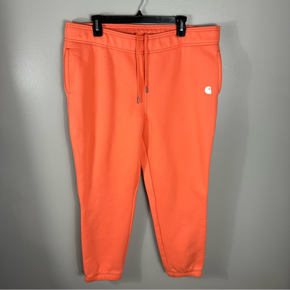 Carhartt Relaxed Fit Fleece Coral Joggers/Sweatpants Women’s Size XL